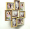 ZEP - Montreaux houten galerie / multi fotolijst in bruin tinten voor 8 foto's 13x18 (formaat 53 x 53 cm) - TY013