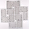 ZEP - Multi Fotolijst Milano wit voor 12 foto's 10x15 afmeting 59,5x60 - MF104