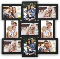 ZEP - Multi fotolijst Santander zwart voor 9 foto's 13x18 (52x52cm) - XB14B