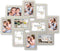 ZEP - Multi Houten Fotolijst Brema grijs / wit voor 10 foto's 10x15 (afmeting 59x49,5 cm) - LGX146