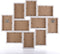 ZEP - Multi Houten Fotolijst Brema grijs / wit voor 10 foto's 10x15 (afmeting 59x49,5 cm) - LGX146