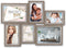 ZEP - Multi Houten Fotolijst Varel grijs / wit voor foto's 2x10x15 2x9x13 2x13x18 afmeting 47x34 cm - LGX663