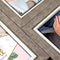 ZEP - Multi Houten Fotolijst Varel grijs / wit voor foto's 2x10x15 2x9x13 2x13x18 afmeting 47x34 cm - LGX663