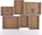 ZEP - Multi Houten Fotolijst Varel grijs / wit voor foto's 2x10x15 2x9x13 2x13x18 afmeting 47x34 cm - LGX663