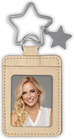 ZEP - Sleutelhanger Bruin voor een pasfoto formaat 3,5 x 4,5 cm - AE6S
