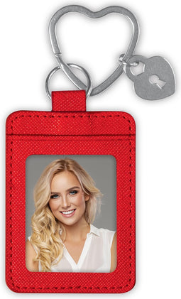 ZEP - Sleutelhanger Rood voor een pasfoto formaat 3,5 x 4,5 cm - AE2H