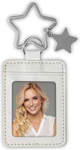 ZEP - Sleutelhanger Wit voor een pasfoto formaat 3,5 x 4,5 cm - AE5S