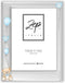 ZEP - Verzilverde Fotolijst Ivan Blauw Baby Fotolijst voor foto 10x15 - B17246B