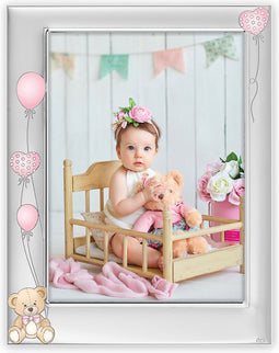 ZEP - Verzilverde Fotolijst Ivan Rose Baby Fotolijst voor foto 10x15 - B17346P