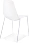 Alterego Feliz - Designer Stoel - Witte Binnen- & Buitenstoel - 52.5x48x88cm