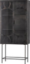 BePureHome Gracious Vitrinekast - Metaal - Zwart - 181x81x41