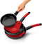 Antiaanbakpan BRA A411218 Ø 18 cm Rood Roestvrij staal Aluminium (1 Stuks)