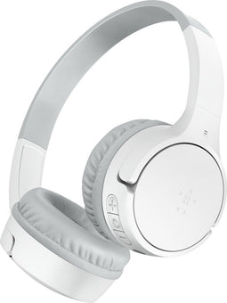 Belkin SoundForm Mini - Draadloze Hoofdband Headset - Ingebouwde Microfoon - Wit