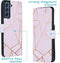 iMoshion Hoesje Geschikt voor Samsung Galaxy S21 FE Hoesje Met Pasjeshouder - iMoshion Design Softcase Bookcase - Goud / Roze / Pink Graphic