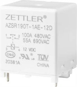 Zettler Electronics AZSR190T-1AE-12D Powerrelais 12 V/DC 100 A 1x NO 1 stuk(s)
