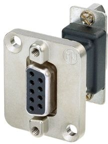 Neutrik NADB9FF - Kabel - Zilver Zwart