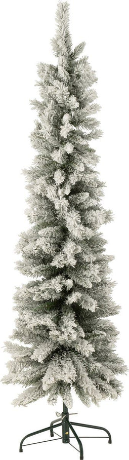 J-Line kerstboom Model Besneeuwd - kunststof - groen - small