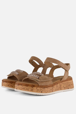 Gabor - Sandalen - Maat 38 - Taupe