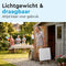 BRASQ Inklapbare Vouwtafel - Campingtafel - 120x60x74cm - Weerbestendig - Wit