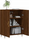 vidaXL - Dressoir - 69,5x34x90 - cm - bewerkt - hout - bruin - eikenkleur