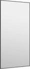 vidaXL - Deurspiegel - 50x100 - cm - glas - en - aluminium - zwart