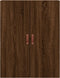 vidaXL - Wandkast - 69,5x34x90 - cm - bruin - eikenkleur