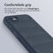imoshion Hoesje - Geschikt voor iPhone SE (2022) / SE (2020) / 8 / 7 - EasyGrip Backcover - Donkerblauw