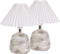 ZEYI - Tafellamp set van 2 - Wit - Keramiek