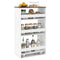 Coast Smalle Keukentrolley - 4-Laags Nisrek - 47,5 x 30 x 80,5 cm - Wit