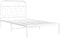 vidaXL - Bedframe - met - hoofdbord - metaal - wit - 100x200 - cm