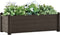 vidaXL - Plantenbak - verhoogd - 100x43x35 - cm - PP - mokka