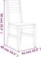 vidaXL - Eetkamerstoelen - 4 - st - massief - acaciahout