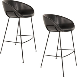 Zuiver Feston Barkruk 76 cm Zwart - Set van 2
