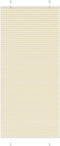 vidaXL - Plissé - rolgordijn - 100x200 - cm - stofbreedte - 99,4cm - polyester - crème