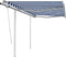 vidaXL - Luifel - handmatig - uittrekbaar - met - palen - 3x2,5 - m - blauw - en - wit