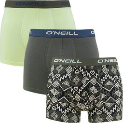 O'Neill heren boxers - 3P - ikat & effen groen - Maat S