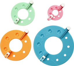 Pom Pom Maker, 3,5+5,5+7+9 cm, 4 Stuk