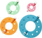 Pom Pom Maker, 3,5+5,5+7+9 cm, 4 Stuk