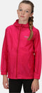 Regatta - Kids Pack It III Opvouwbaar Kinder Regenjack - Donker Roze - Maat 128
