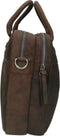 DSTRCT Wall Street - Leren Laptoptas 2 Vaks - Laptopvak 15,6 inch - Bruin