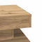 vidaXL - Salontafel - 360 - graden - draaibaar - 50x50x34,5 - cm - artisanaal - eiken