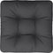 vidaXL - Palletkussen - 60x60x12 - cm - stof - zwart
