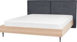 IZERNORE - Bed - Donkergrijs - 180 x 200 cm - Stof