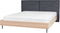 IZERNORE - Bed - Donkergrijs - 180 x 200 cm - Stof