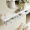 SoBuy FRG43-L-W - Wandplank met 3 lades - Zwevend wandrek - Wit 90x15x10cm
