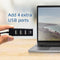 Ewent EW1123 - USB Hub 2.0 - 4 poorts - Zwart