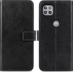 iMoshion Hoesje Geschikt voor Motorola Moto G 5G Hoesje Met Pasjeshouder - iMoshion Luxe Bookcase - Zwart