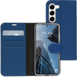 Accezz Galaxy S23 - Wallet Softcase Bookcase - 3 pashouders - Donkerblauw