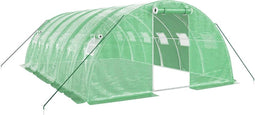 vidaXL - Tuinkas - met - stalen - frame - 24 - m² - 6x4x2 - m - groen