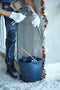Bellota rubberen platte emmer 13 liter met metalen hengsel - hoosemmer/bootemmer